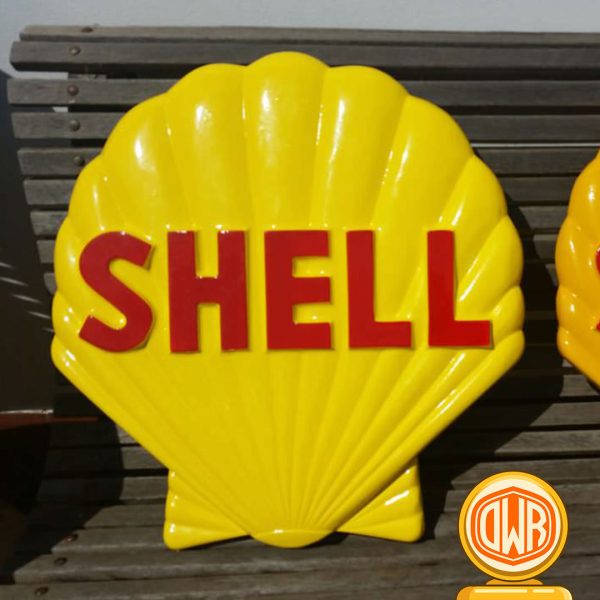 Shell Cast Aluminium Sign